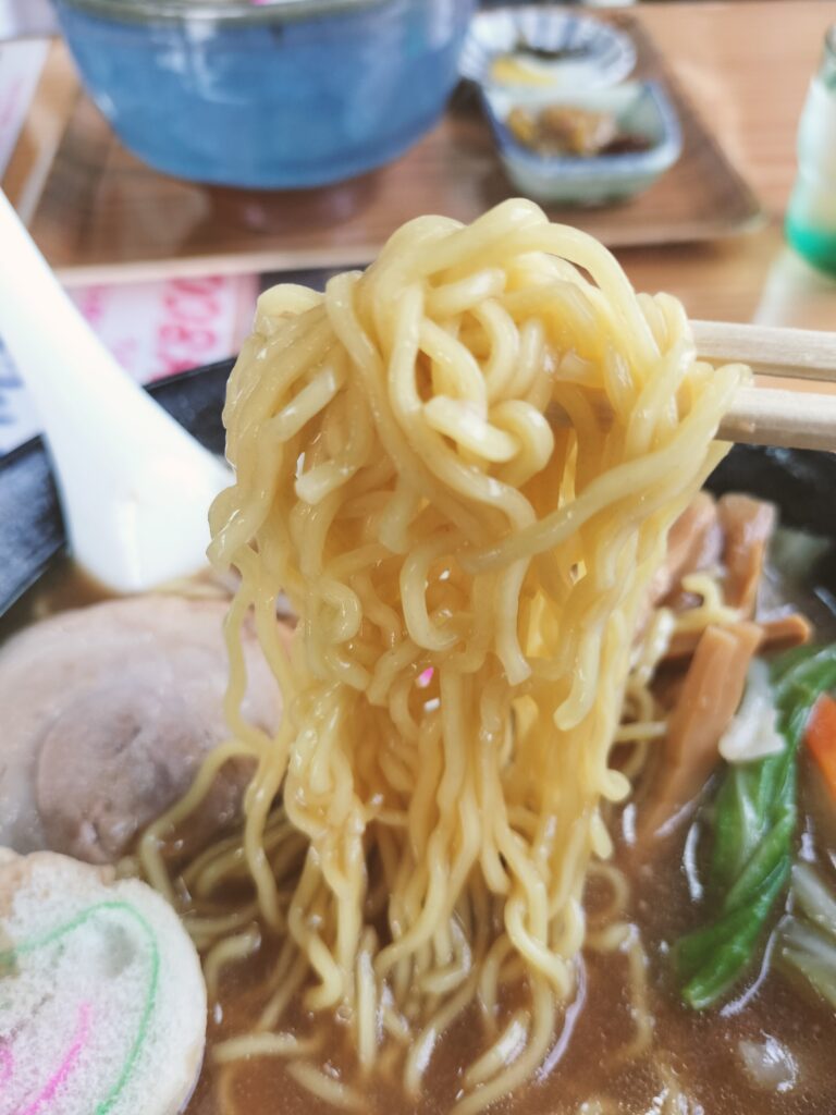 【秋田県仙北市】田沢湖駅前 みずうみ 味噌ラーメン 麺リフトアップ