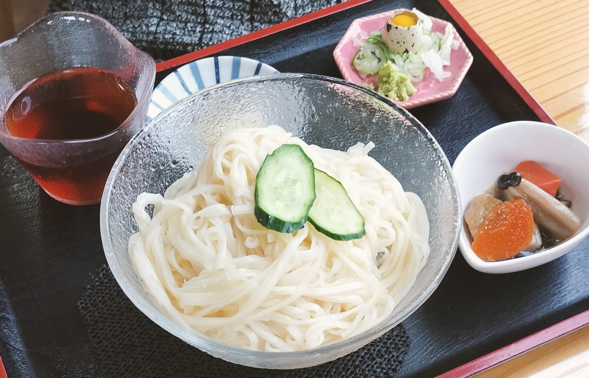 【秋田県仙北市】田沢湖駅前 みずうみ 冷やし稲庭うどん