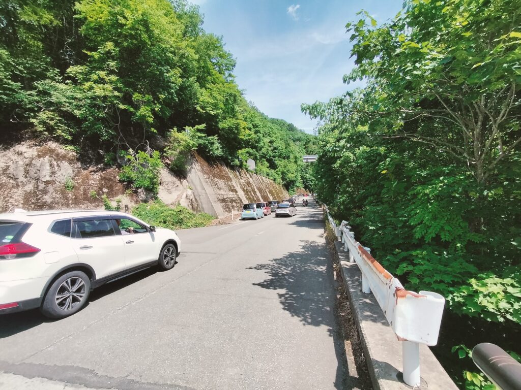 【秋田県仙北市】秋扇湖 水没林 駐車状況