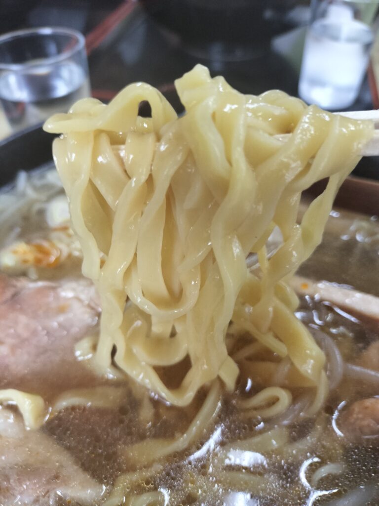 【秋田県にかほ市】園食堂 肉タンメン 麺リフトアップ