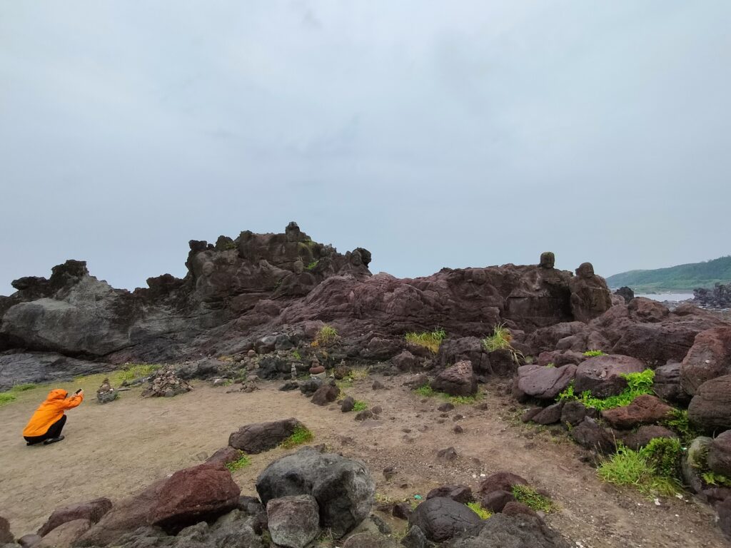 【山形県遊佐町】十六羅漢岩