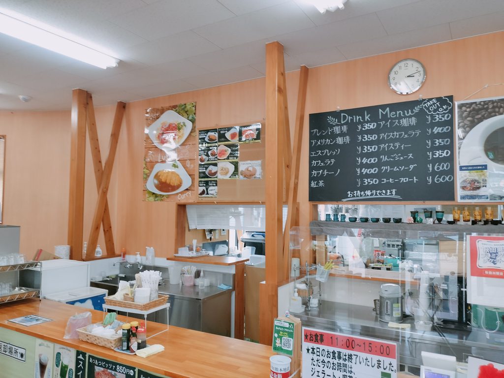 道の駅 おがち 小町の郷 カフェ ボスコ 店内
