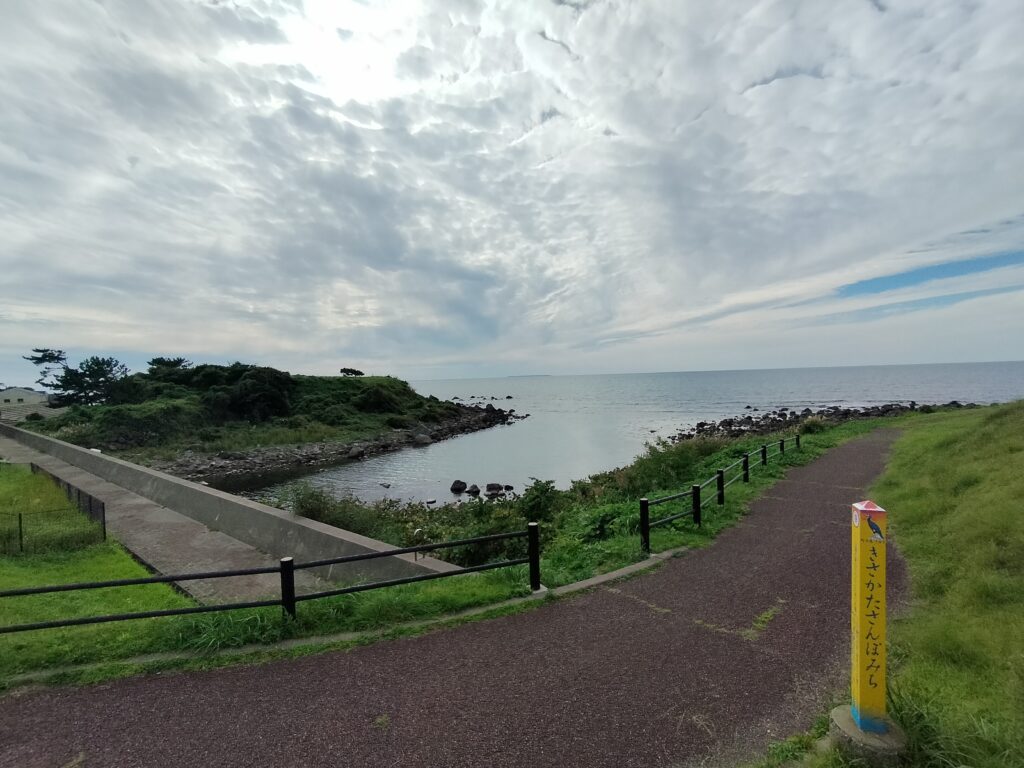 【秋田県にかほ市】道の駅象潟 ねむの丘 丘の上の景観