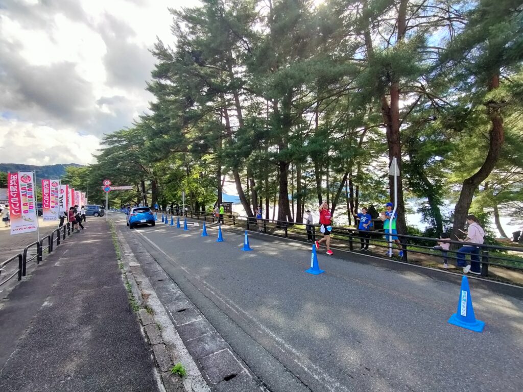 【秋田県仙北市】田沢湖 白浜湖畔 田沢湖マラソン