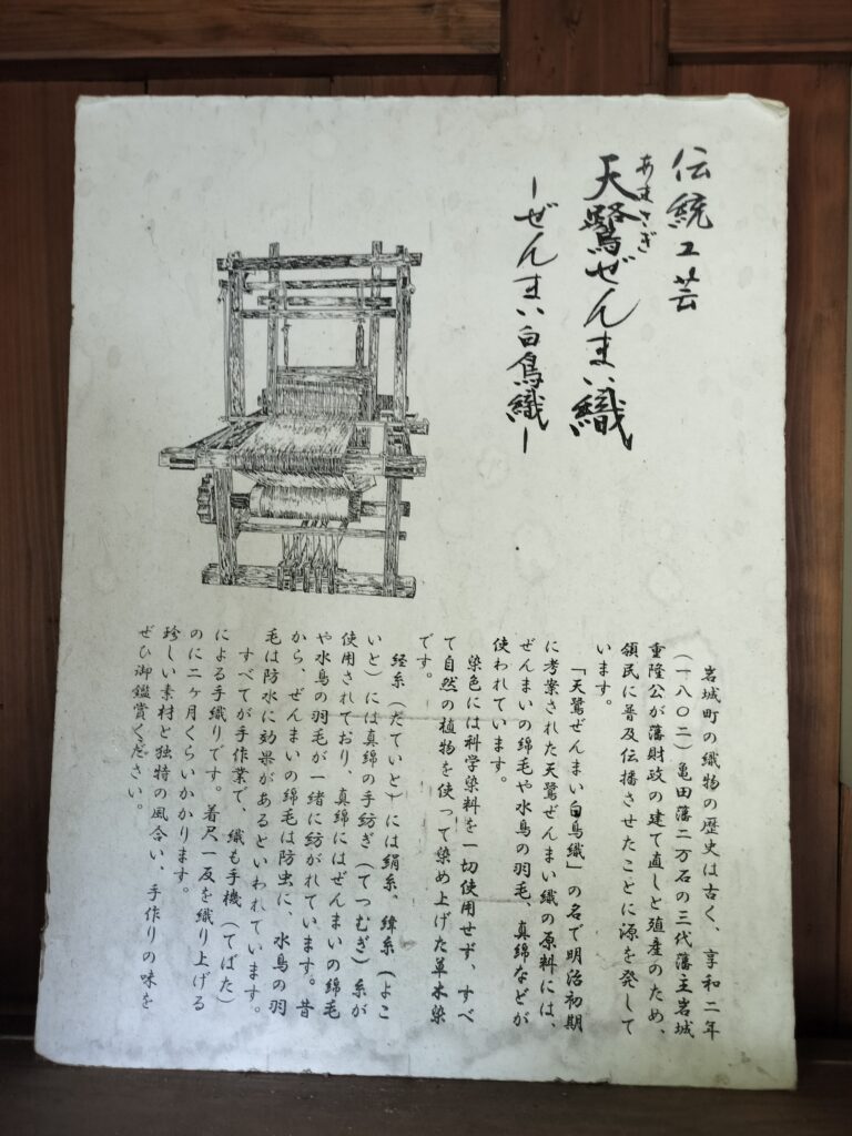 【秋田県由利本荘市】岩城 天鷺村 ぜんまい織り 歴史案内