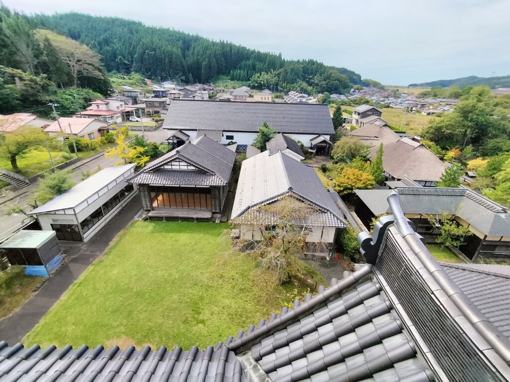 【秋田県由利本荘市】岩城 天鷺村 天鷺城 4階展望室からの展望南側