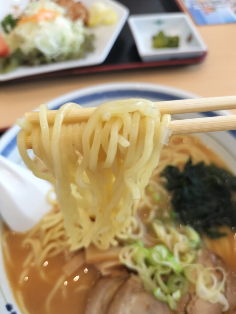 【秋田県秋田市】雄和ふるさと温泉 ユアシス レストランみそラーメン麺リフトアップ